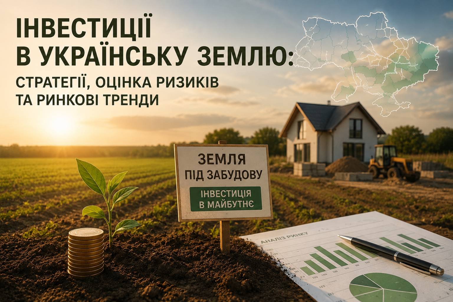 Інвестиції в українську землю: стратегії, оцінка ризиків та ринкові тренди